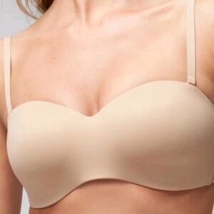NEW SOMA Enbliss Stay Put Strapless Bra In Warm Amber 34D Multi Way Wireless